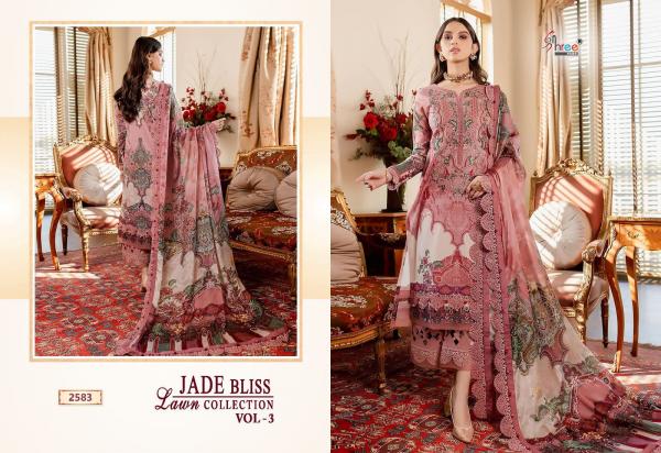 Shree Jade Bliss Lawn Collection vol 3 Cotton Designer  Dupatta Pakistani Suits